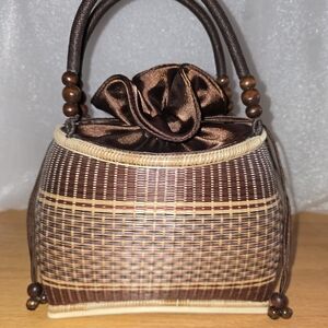 Elegant Woven Bamboo Hand Bag